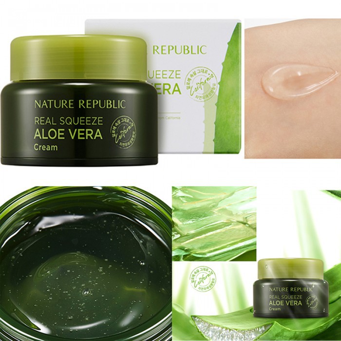 nature republic real squeeze aloe vera cream