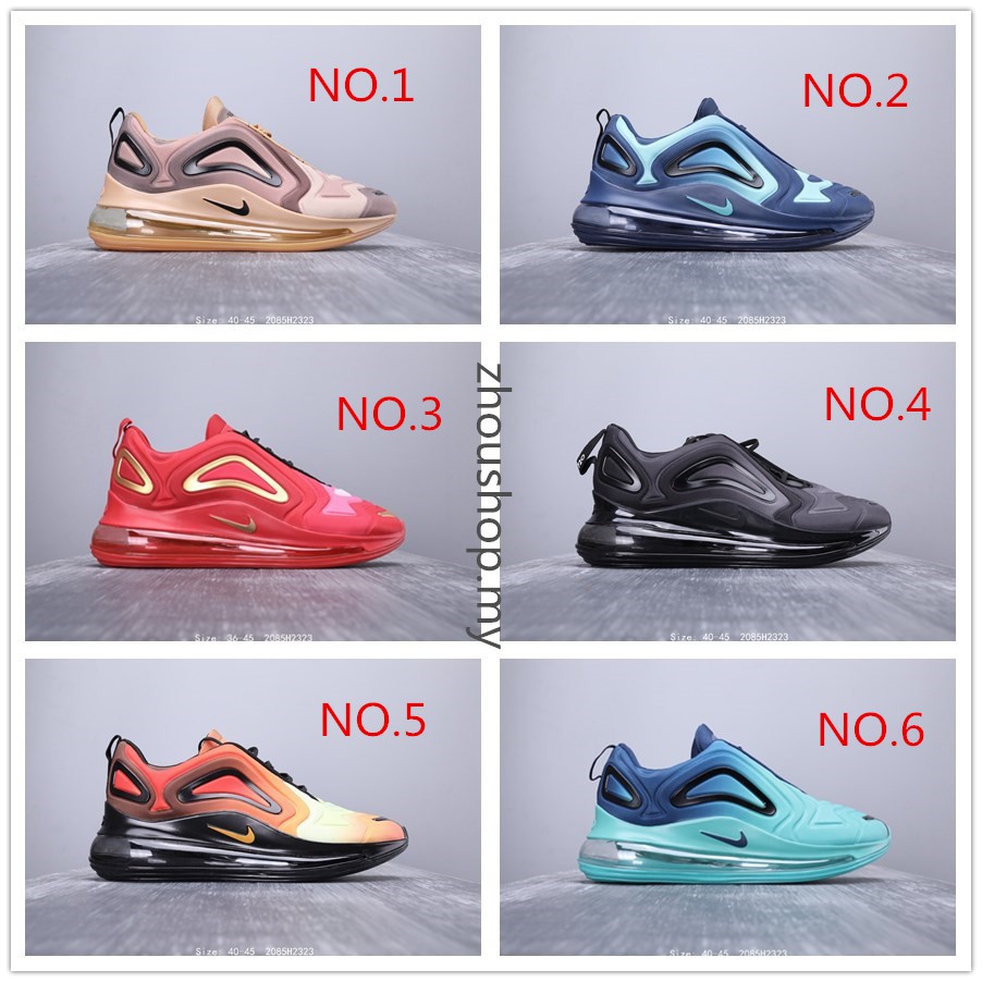 Original NIKE Air Max 720 Men's Running Shoes Airmax Sport Sneakers Black Green Original NIKE Air Max 720 Men's Running Shoes Airmax Sport Sneakers Black Green