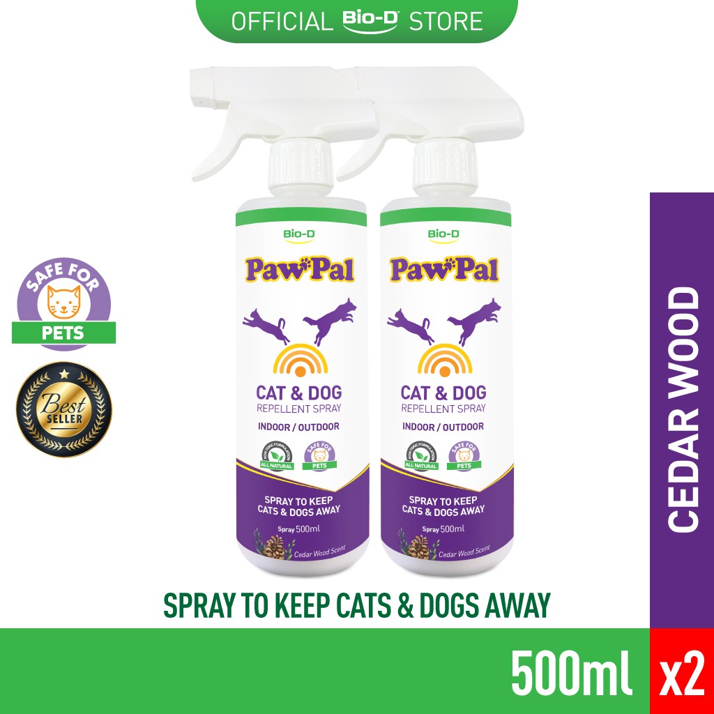 Bio-D PawPal Indoor/Outdoor Cat & Dog Repellent Spray - Cedar Wood ...