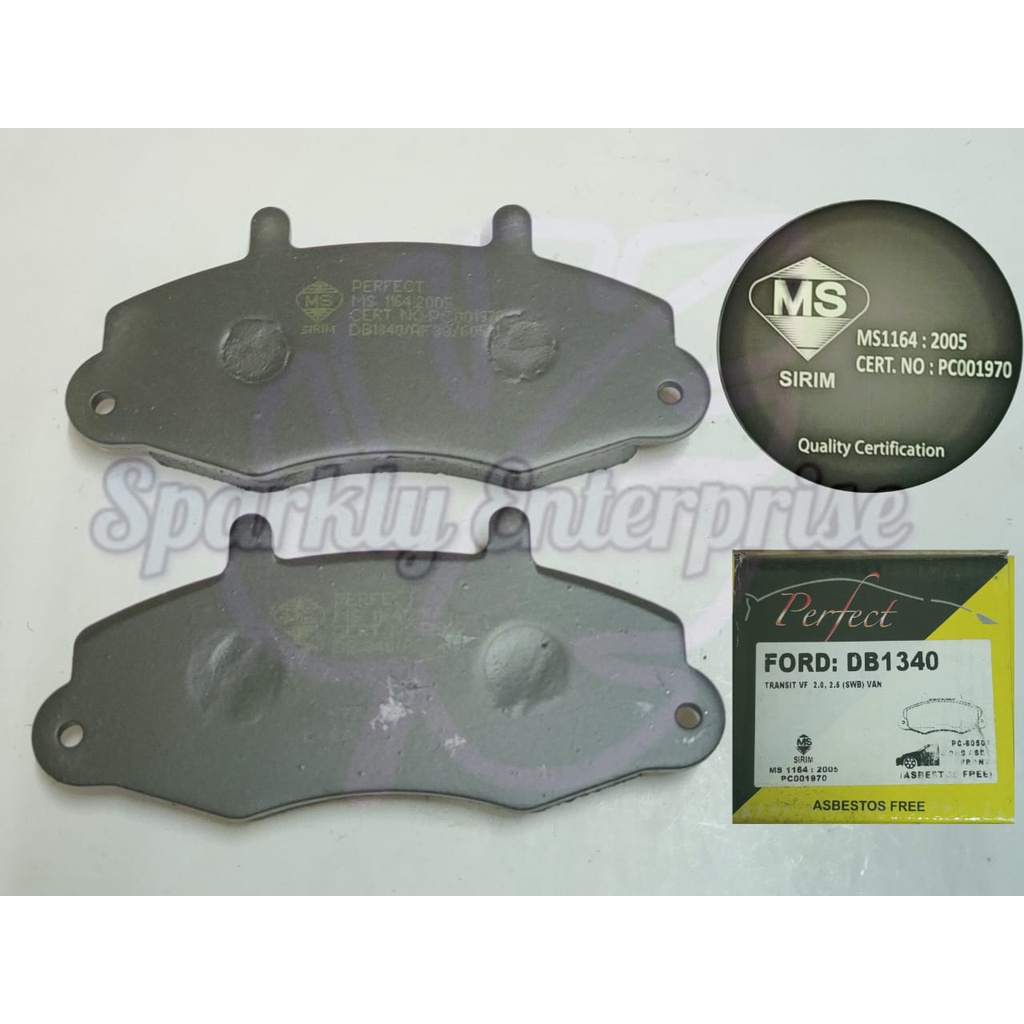 FRONT BRAKE PAD DB1340 FORD TRANSIT VF 2.0 2.5 (SWB) VAN