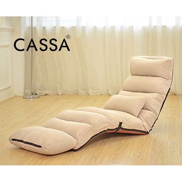 Cassa Modern Relax Lounge Cushion Angle Adjustable Sofa Chaise Lounge Chair (Red/Khaki/Blue/Brown/Green)