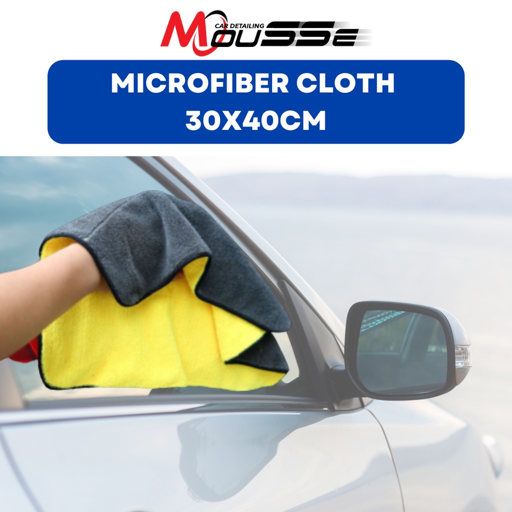 MICROFIBER CLEANING CLOTH 30X40CM SUPER THICK & ABSORBENT QUALITY