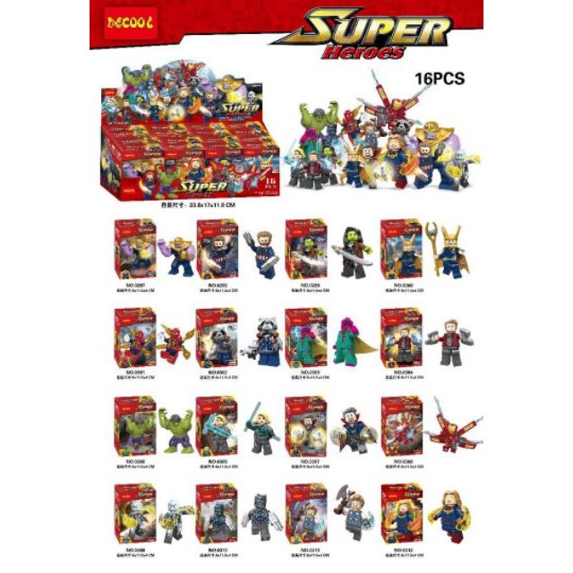 lego avengers infinity war minifigures for sale