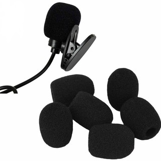 1pcs Practical Small Black Microphone pad Headset Windscreen Sponge Foam Sponge headset speaker cover mulut Sponge cover