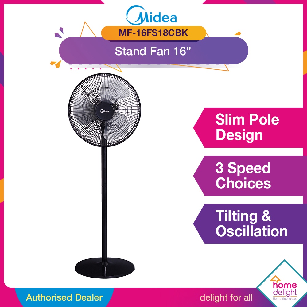 Midea Stand Fan 16 Timer Remote Mf16fs10n Mf16fs15f Mf16fs18c Mf16fs18br Shopee Malaysia