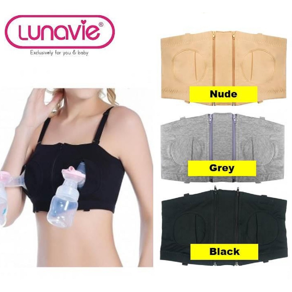 lunavie hands free pumping bra