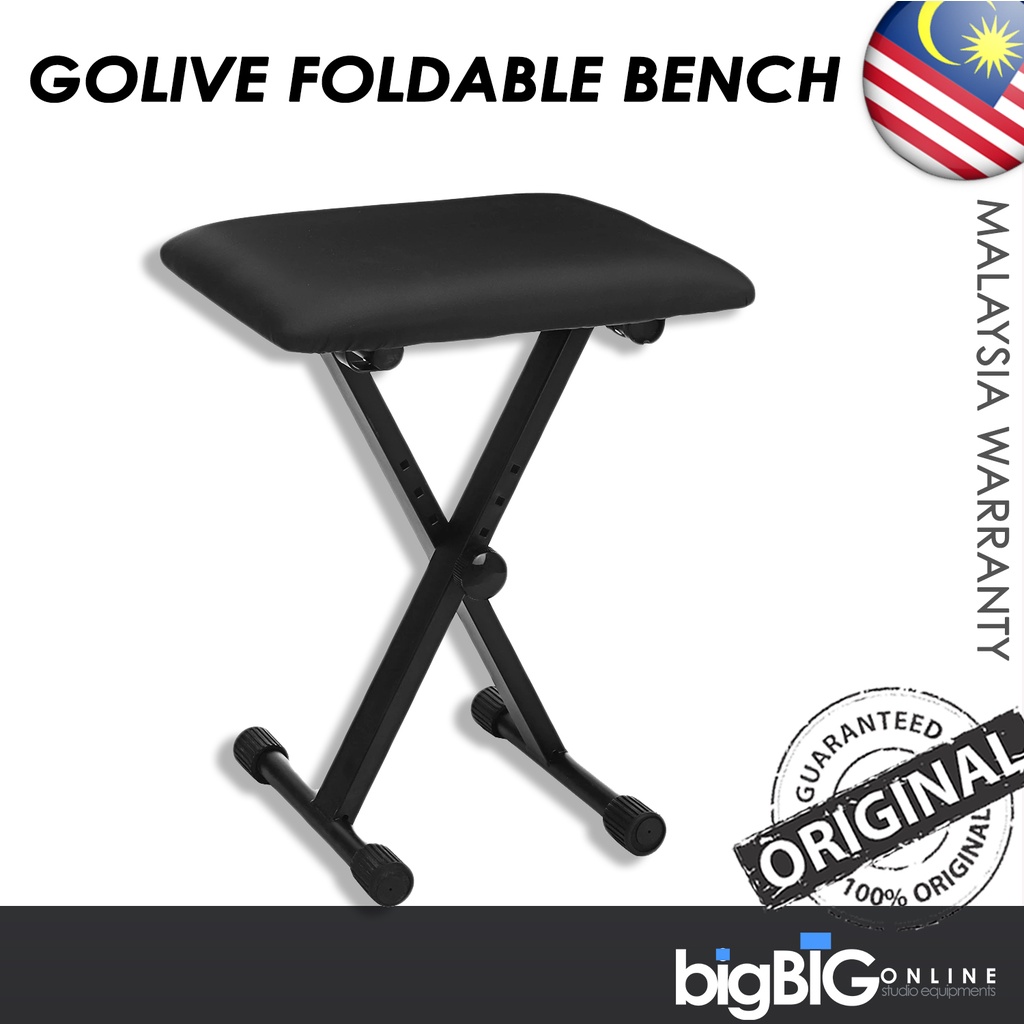 Golive Piano Bench Protable Stool for for Digital Piano, Keyboard , Stage Performance