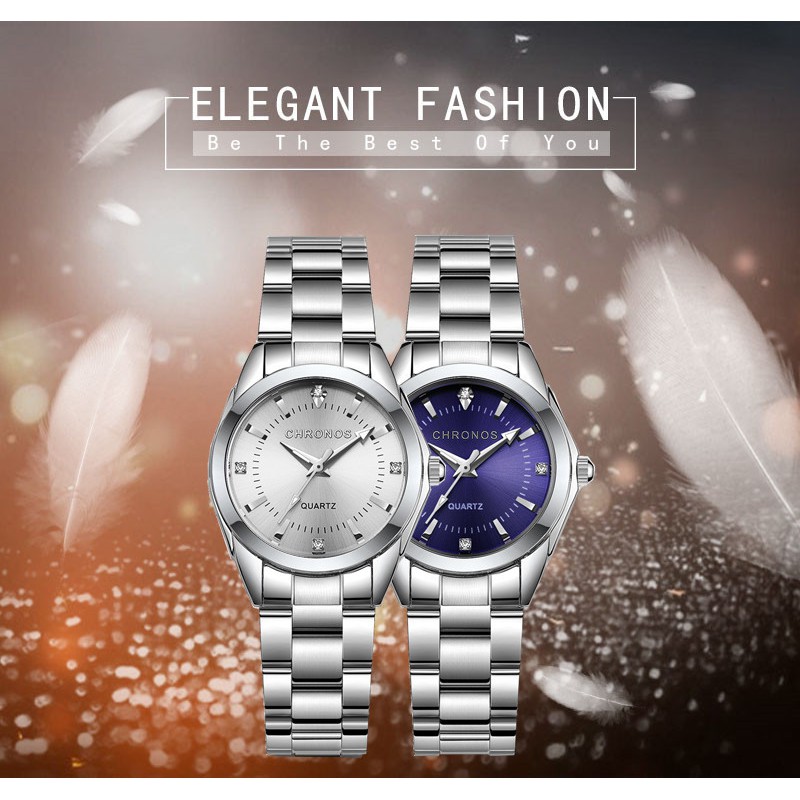 Original Chronos Iconic Silver Luxury Japan Movement Classic Stainless Steel Women Ladies Watch Jam Tangan Wanita Shopee Malaysia