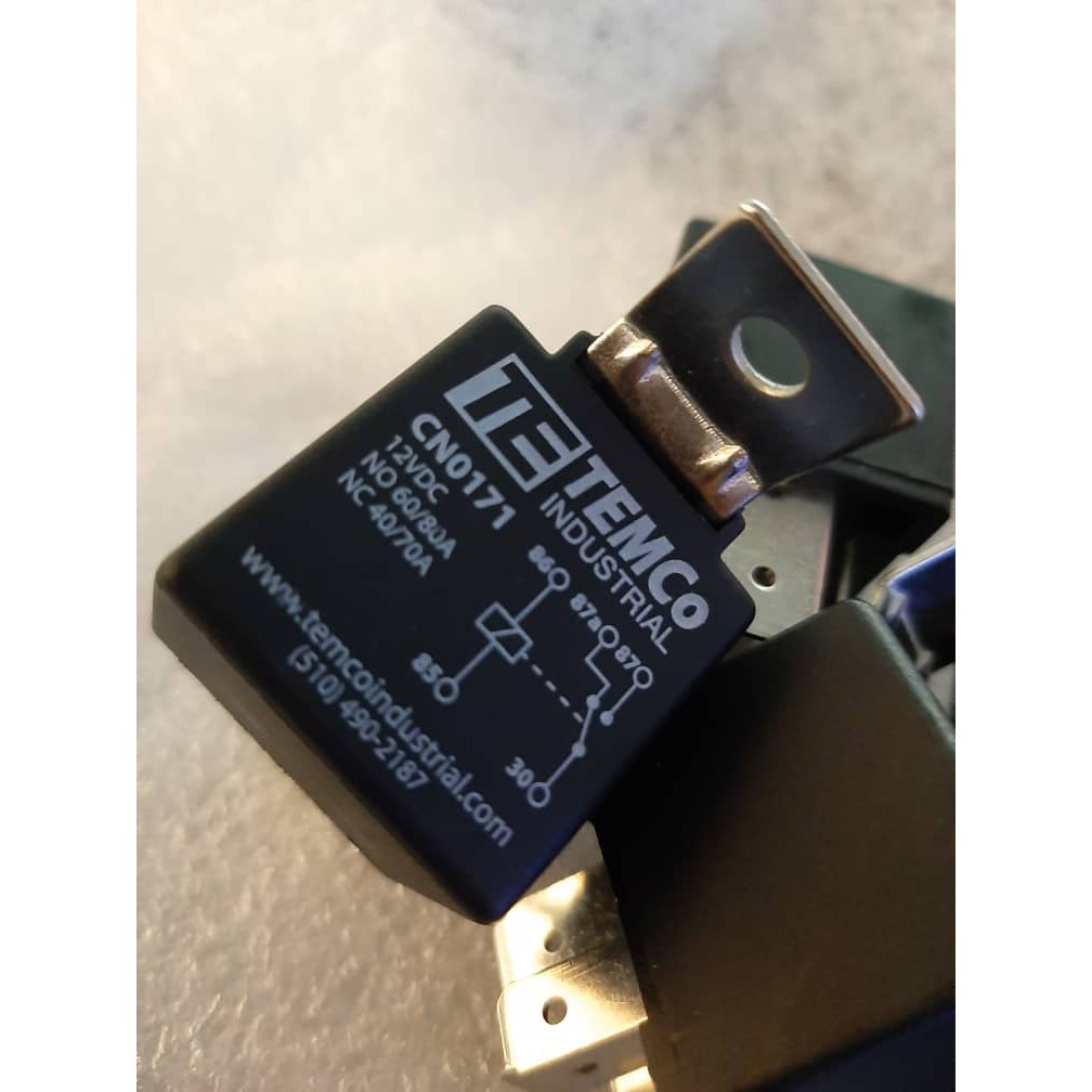 Fuel Pump Relay & Socket TEMCo 12V (High Performance) 12V 60AMP 80AMP