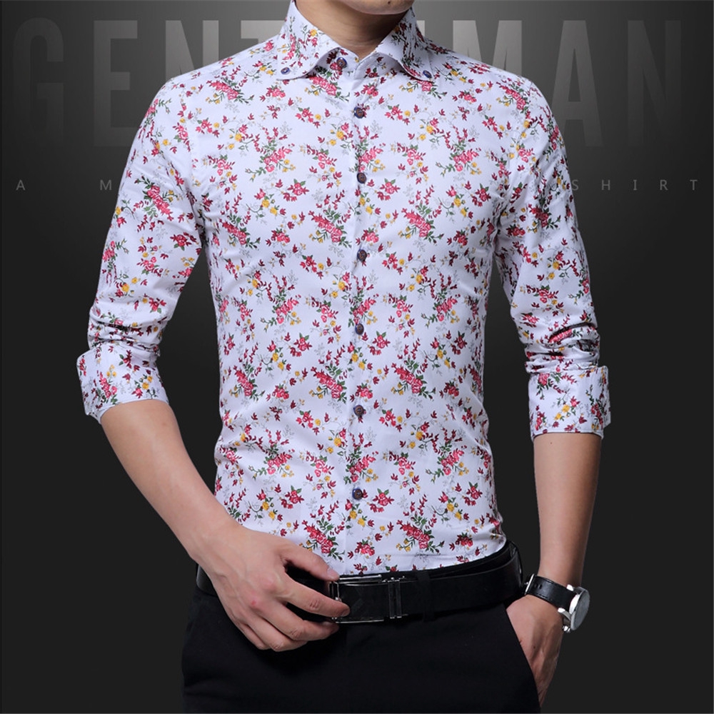 floral print dress shirt