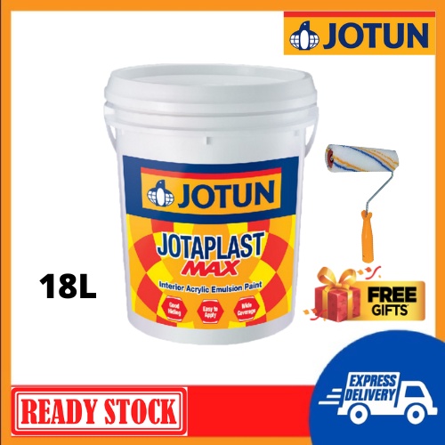 18L JOTUN JOTAPLAST MAX INTERIOR ACRYLIC EMULSION PAINT GOOD HIDING ...