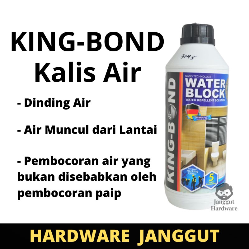 KING-BOND Waterproof Solution Water Block toilet leaking seal. Kalis Anti Tahan Air Utk Dinding Air Kulat 修补卫生间外墙防水涂料