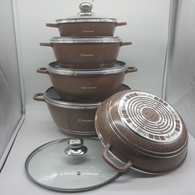 PERIUK DESSINI 10PCS DESSINI GRANITE COOKWARE SET PERIUK DESSINI 10PCS DESSINI GRANITE COOKWARE SET