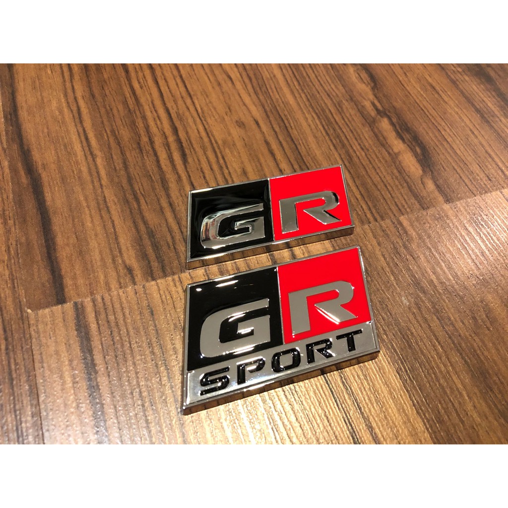 [Ready Stock] Toyota GR Sport Logo Emblem Sticker Vios Yaris GT86 CHR Camery Mark X Harrier Vellfire Alphard Toyota