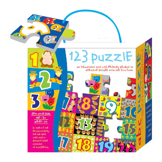 123 Puzzle 24 pieces for 3m+