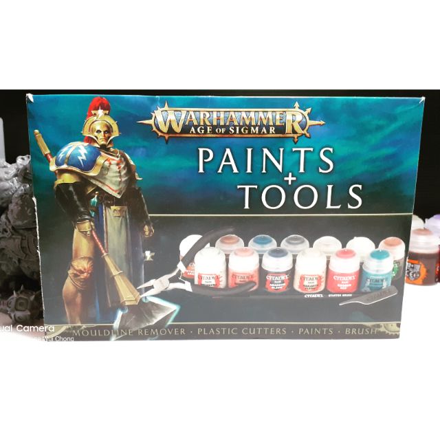 warhammer age of sigmar paints & tools set