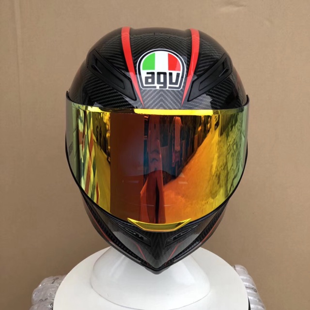 gold motocross helmet
