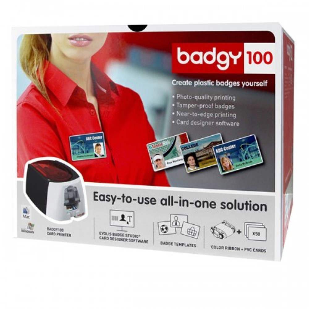 Badgy 100 ID Card Printer Shopee Malaysia