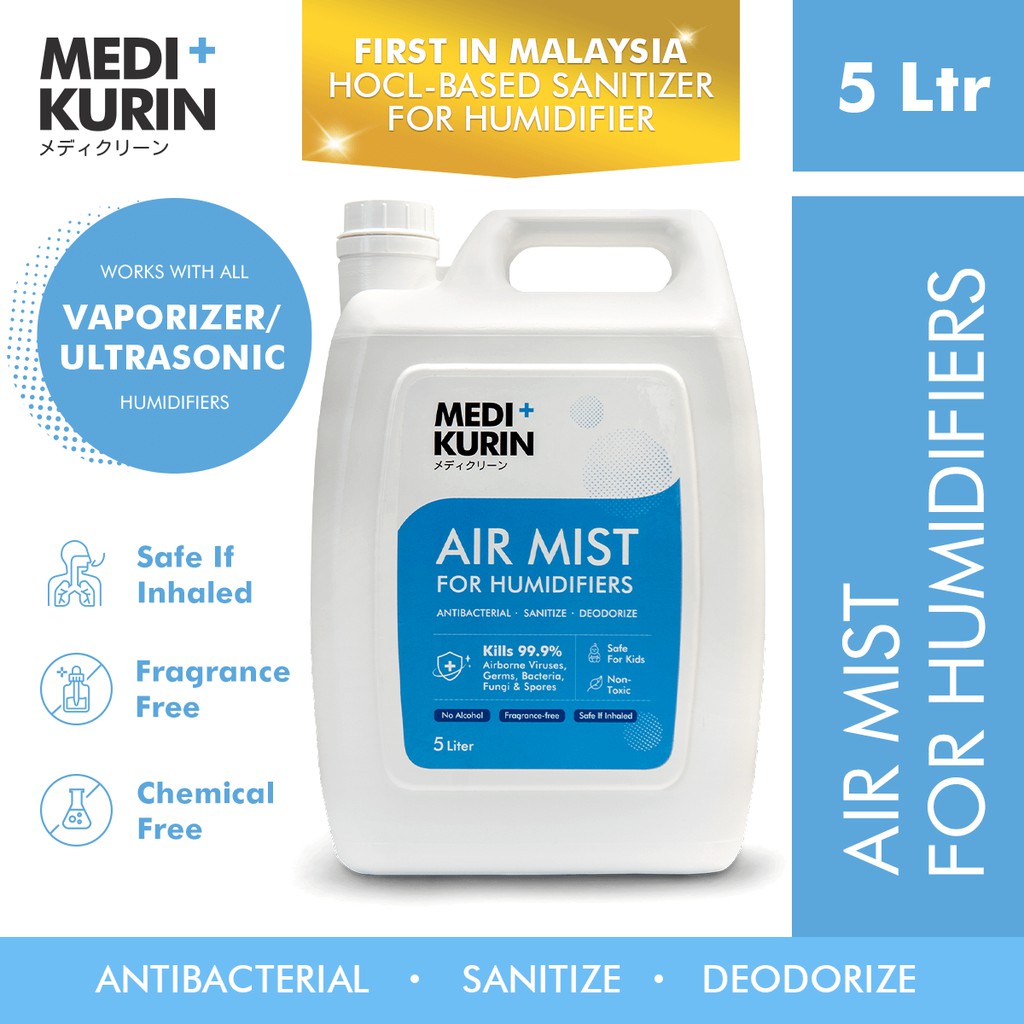 [Ready Stock]MEDI+KURIN HOCL Air Mist For Humidifiers 5 Litre