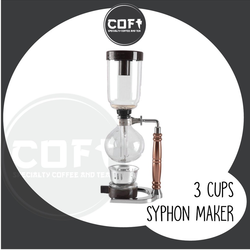 COFT Coffee Syphon Siphon 3 Cups Coffee Maker Pot