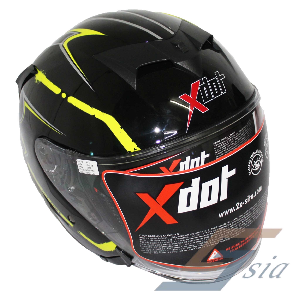 X-Dot G515DV Helmet (Black/GT Air Yellow)