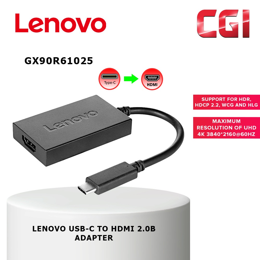 Lenovo USBC to HDMI 2.0b Adapter (GX90R61025) Shopee Malaysia