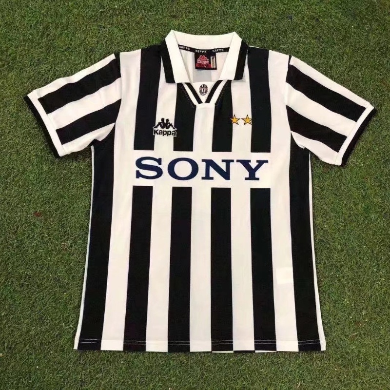 96-97 Juventus home jersey S-XXL retro short-sleeved T-shirt jersey football jersey high quality jersey AAA