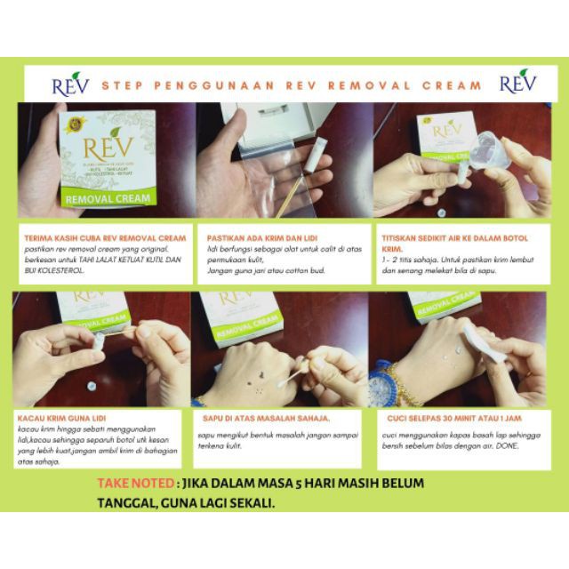 Rev Removal Cream Buang Tahi Lalat Ready Stock Free Postage Free Gift Shopee Malaysia