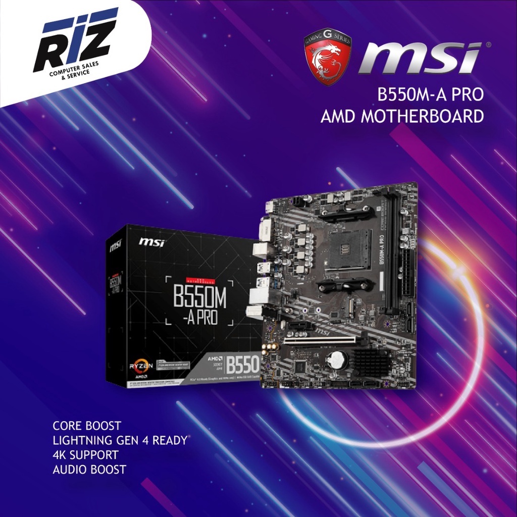MSI B550MA PRO MOTHERBOARD Shopee Malaysia