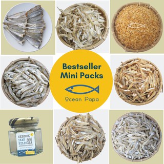 Ocean Papa Bestseller Mini Pack (Ikan Bilis / Ikan Masin / Udang Kering / Serbuk Bilis)