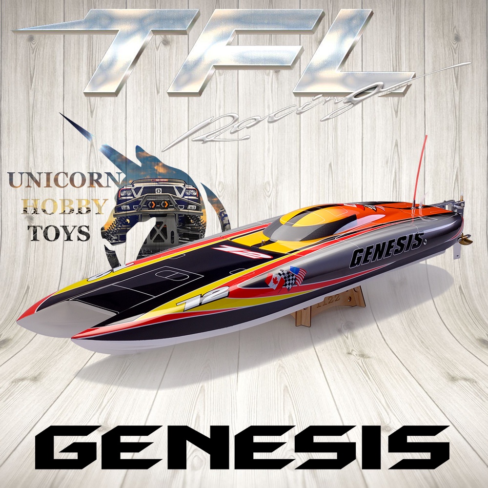 rc boat genesis catamaran twin hull