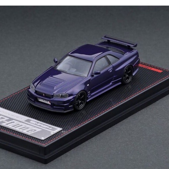 Ignition Model 1 64 Nismo R34 Gt R Z Tune Purple Metallic Shopee Malaysia