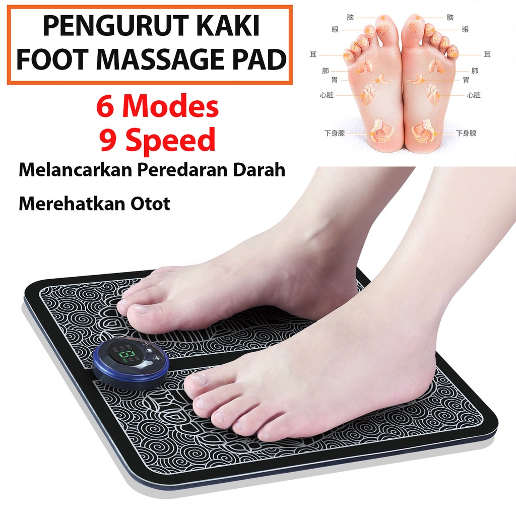 Ready Stockpengurut Kaki Ems Foot Massage Pad Feet Simulator Shopee