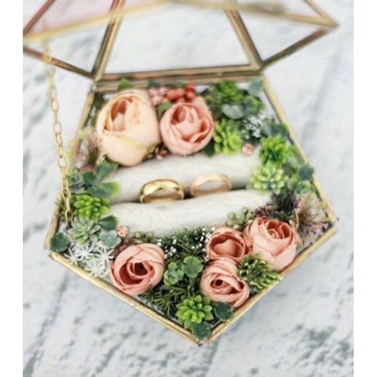 CUSTOMIZE Bekas  cincin terrarium Bekas hantaran  