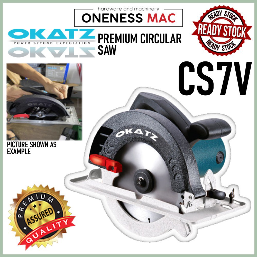 ''OKATZ'' PREMIUM CIRCULAR SAW 7-1/4'' 1300W CS7V | Shopee Malaysia