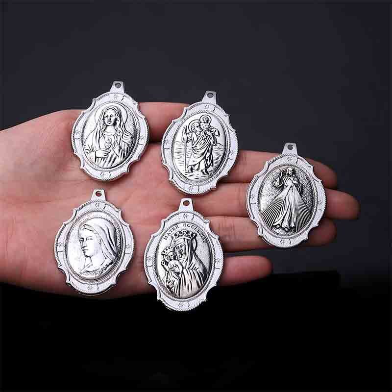 1 models/Exorcism Cross Medal Jesus DIY Jewelry Making Charm Craft Keychain Accessories Catholic Jewelry