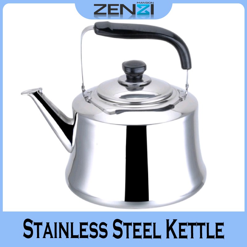 1L/2L/3L/4L/5L/6L/ 7L Stainless Steel Kettle Thickened Food Grade Gas Whistle Kettle   不锈钢加厚水壶