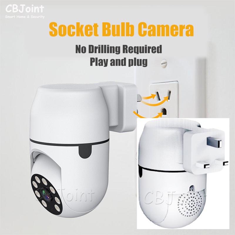 V380 Pro CCTV Wireless CCTV 5MP Socket Bulb CCTV Camera 360 Camera WIFI CCTV Bulb Camera Lampu CCTV Baby Monitor Camera CCTV Wireless Security Camera WIFI CAMERA Pet Camera Pet CCTV Pan Tilt Cloud Storage