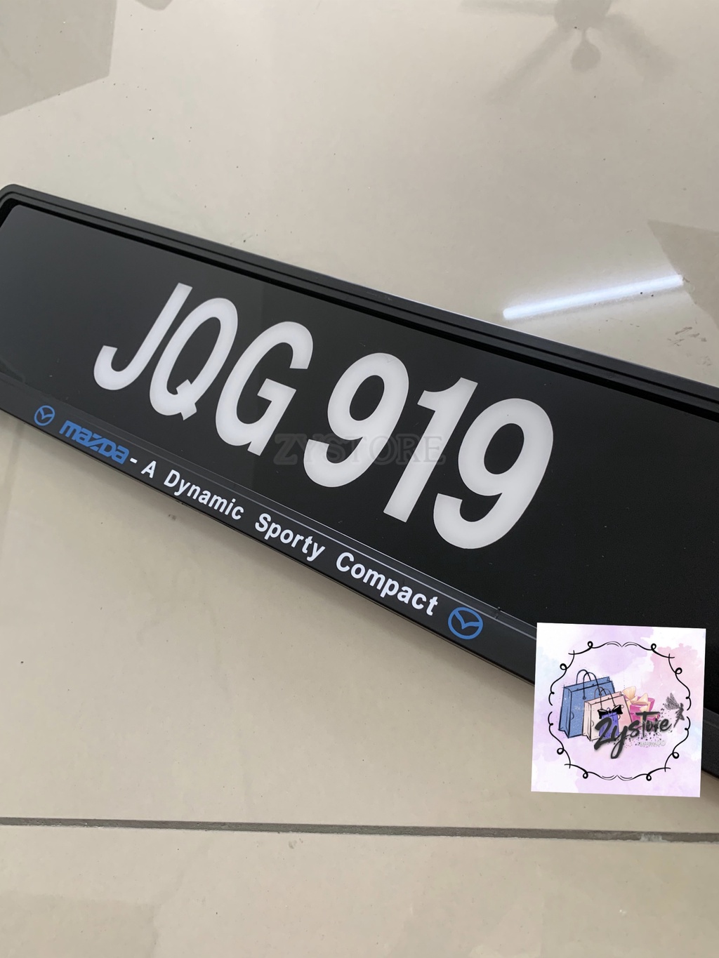 ZYSTORE 3D Crystal Car Number Plate 🔥 20+ Jenis Pilih , Nombor Plate 3D