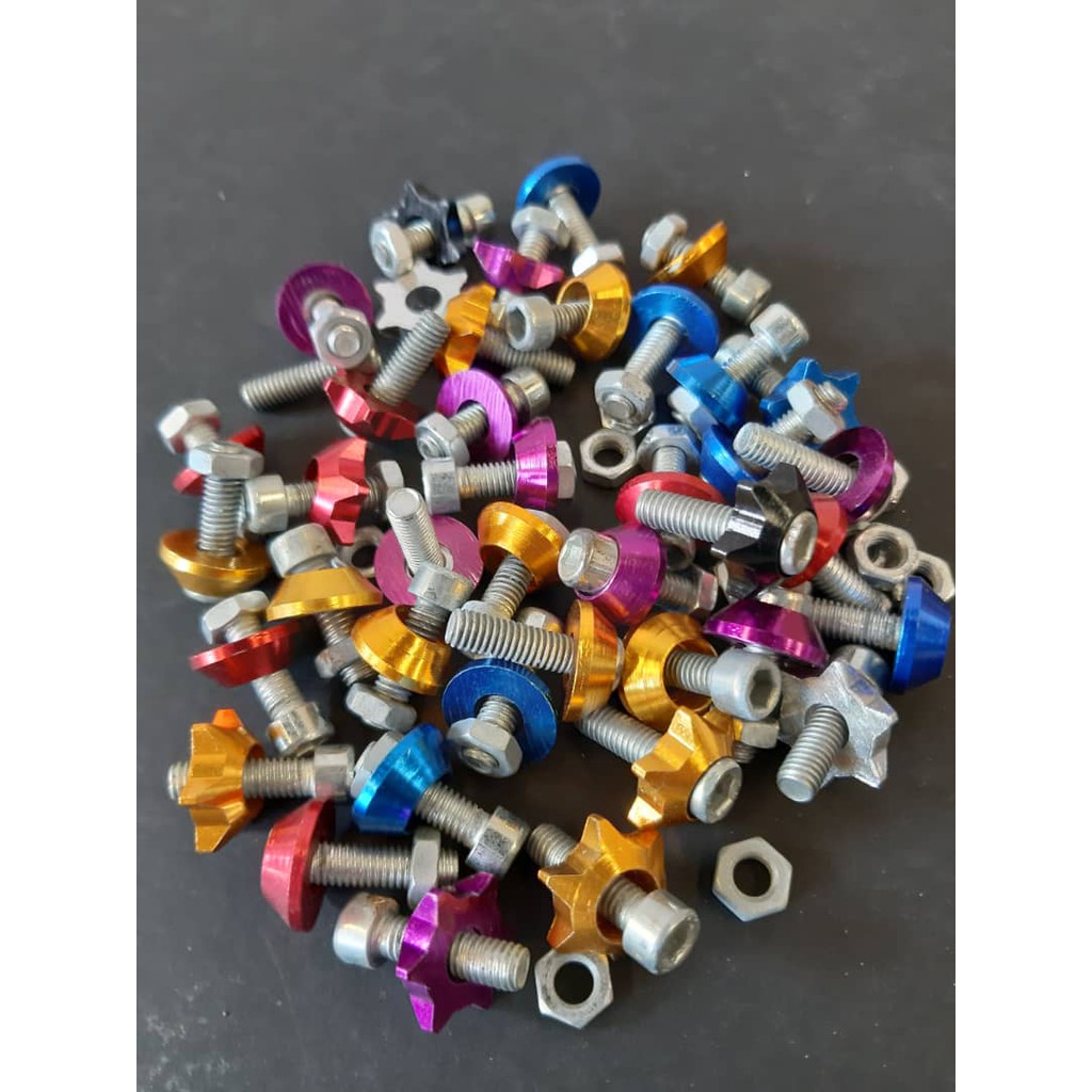 Fender Washers And Bolt Aluminum For Honda Civic Integra Rsx Ek Eg