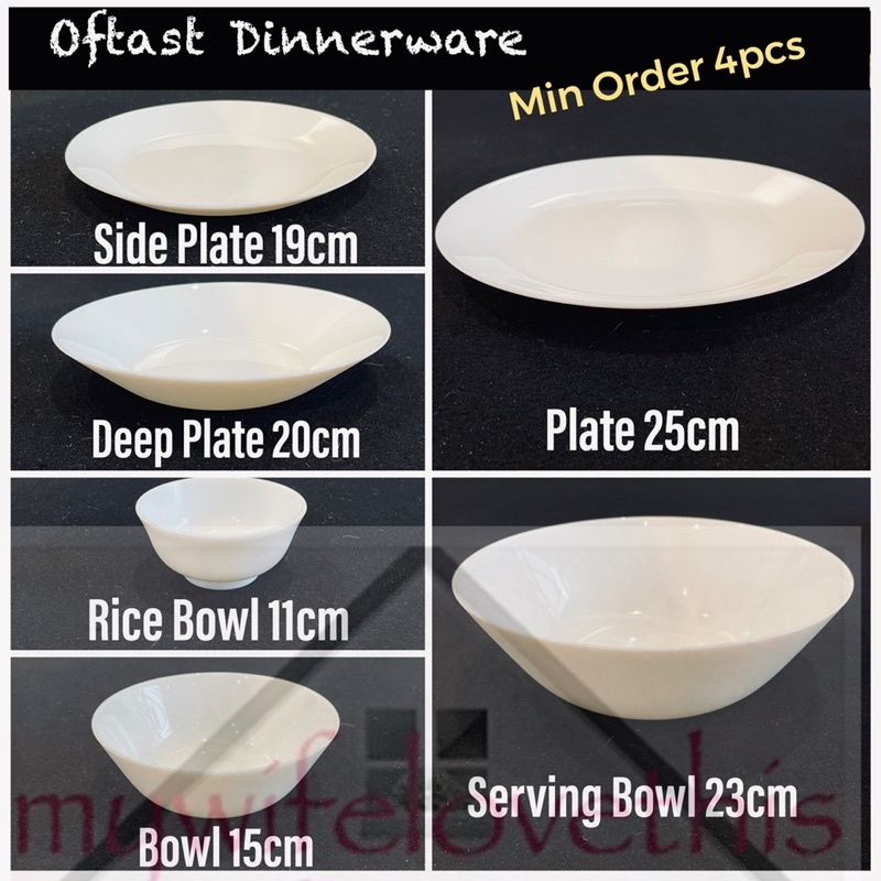 IKEA DINNERWARE / PLATES / BOWL // SET MEJA MAKAN IKEA / PINGGAN