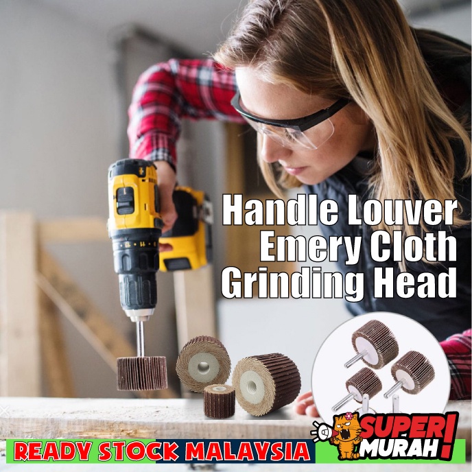 3/6MM Sanding Sandpaper Flap Wheel Grinder Head Burr Abrasive Tool