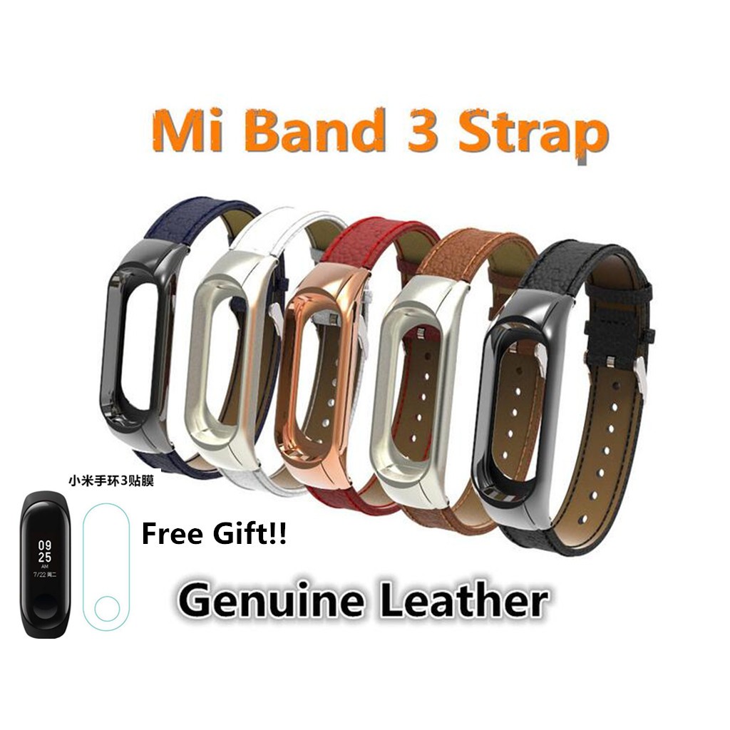 xiaomi mi band 3 leather strap
