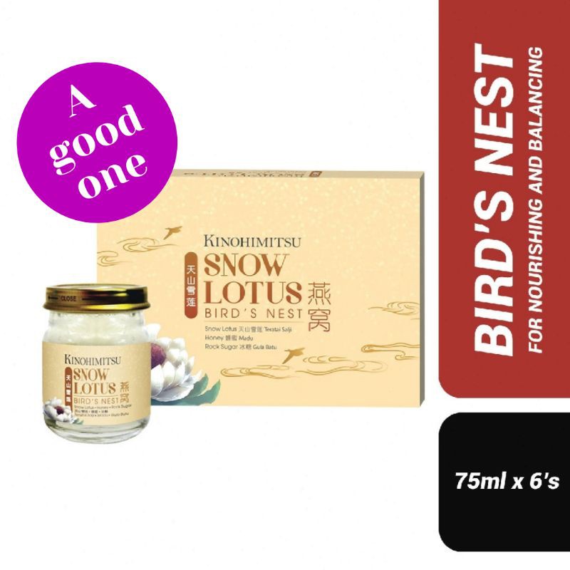 Kinohimitsu Snow Lotus Bird's Nest (75ml x 6s) Shopee Malaysia