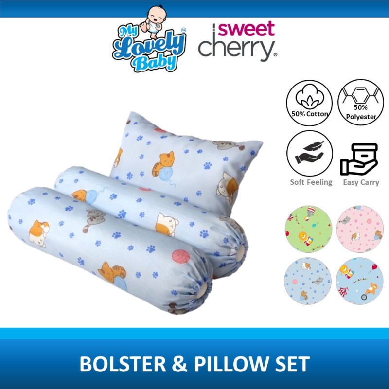 Sweet Cherry Baby Pillow & Bolsters Set Shopee Malaysia