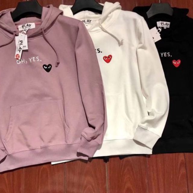 cdg oh yes hoodie