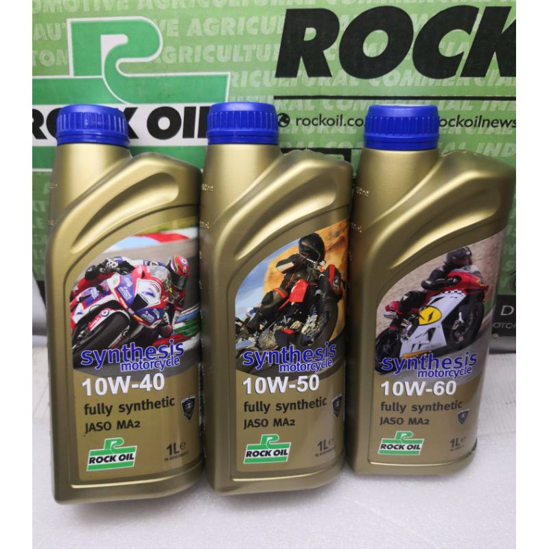 ROCK OIL 4T FULL SYNTHETIC 10W50 & 10W60 & 10W40 1 LITER Shopee