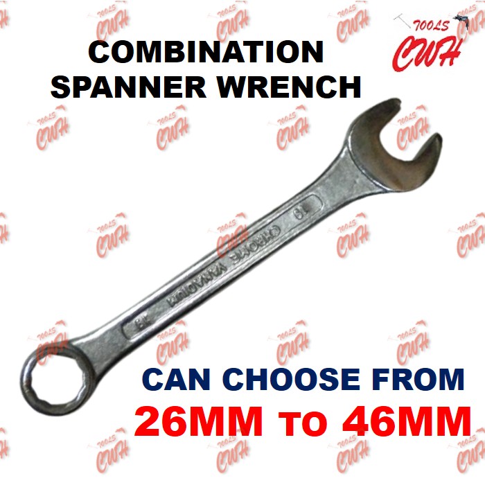 25MM - 55MM RANGE PRC COMBINATION WRENCH SPANNER CWH TOOLS SDN BHD TRADING 50MM 46MM 41MM 38MM 36MM 34MM 32MM 27MM 24MM