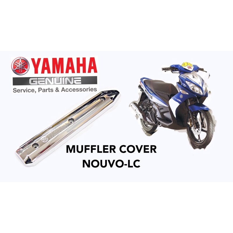 MUFFLER COVER YAMAHA NOUVO LC NOUVO-LC EXHAUST COVER EKZOS COVER 