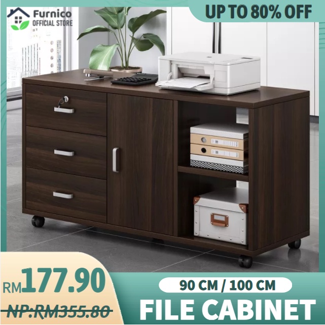 3 Tier Office Cabinet 3 Tier Drawer Cabinet Removable 3 Lock Drawer